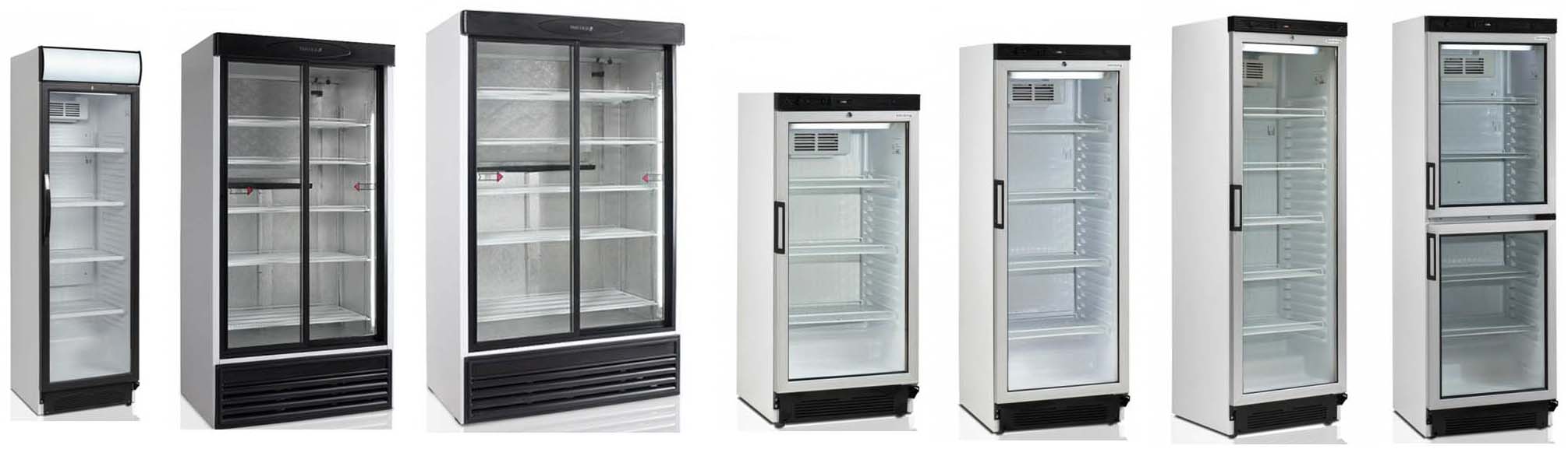 комбинированные холодильные шкафы со стеклянной дверью
